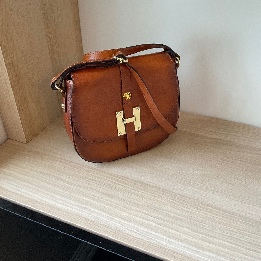 Pratesi Pelago Cross Body Handbag brown vintage colour